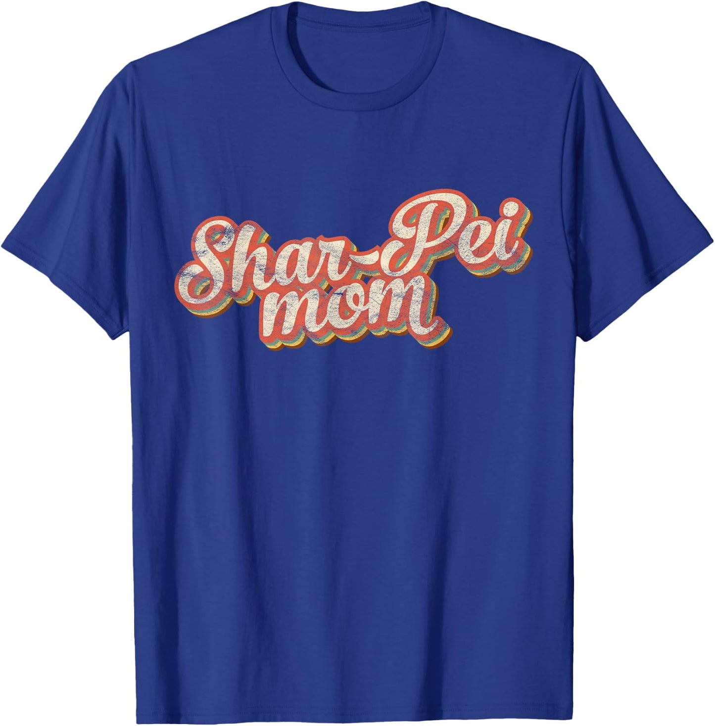 Vintage Shar-Pei Mom Gift Sharpei Mother Dog Lover Mama T-Shirt - T-Shirt | Royal