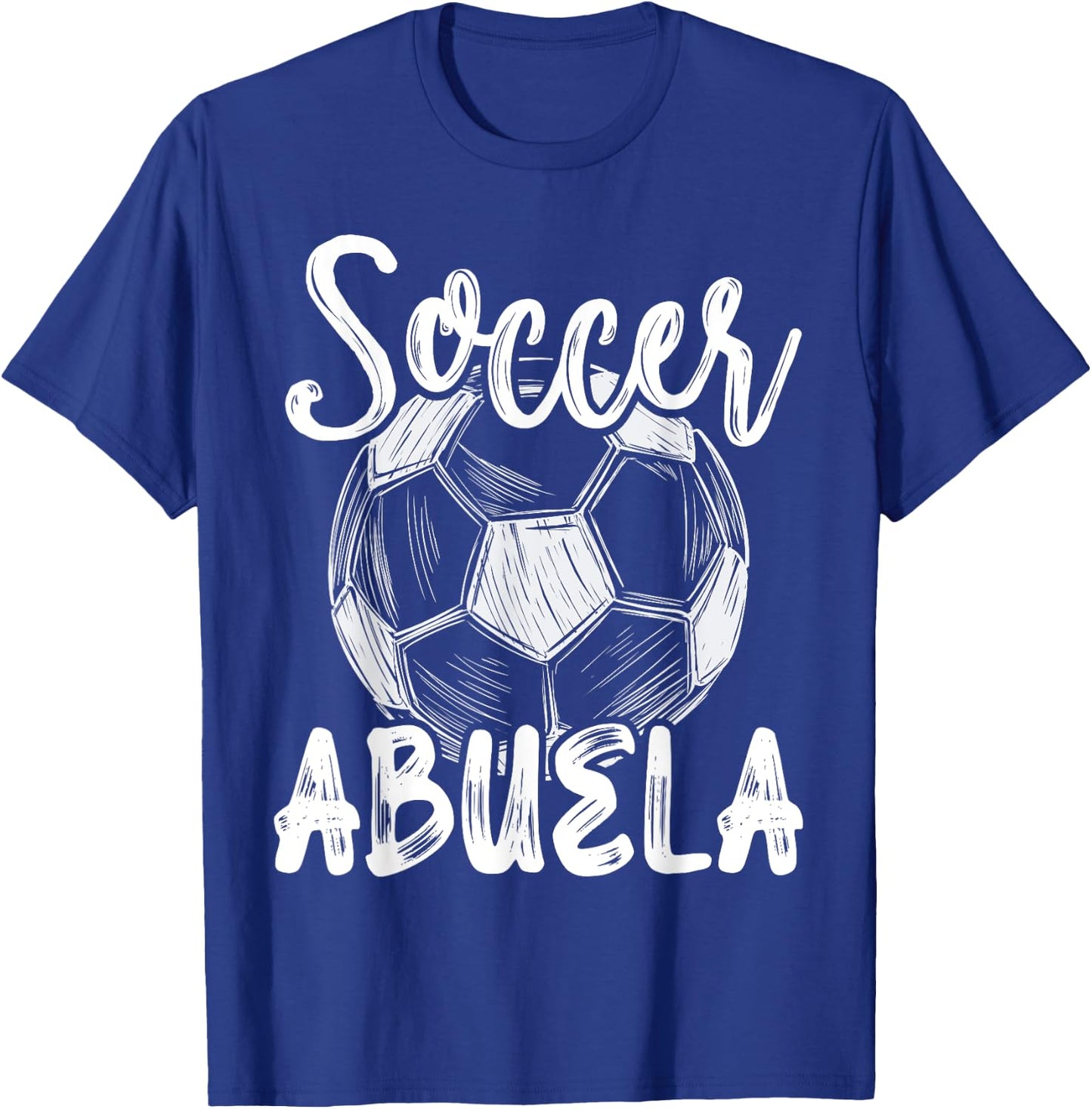 Soccer Abuela Women Family Matching Team Player Soccer Ball T-Shirt - T-Shirt | Royal