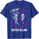 Wear Purple In Memory Of My Sister In Law Pancreatic Cancer T-Shirt - T-Shirt | Royal