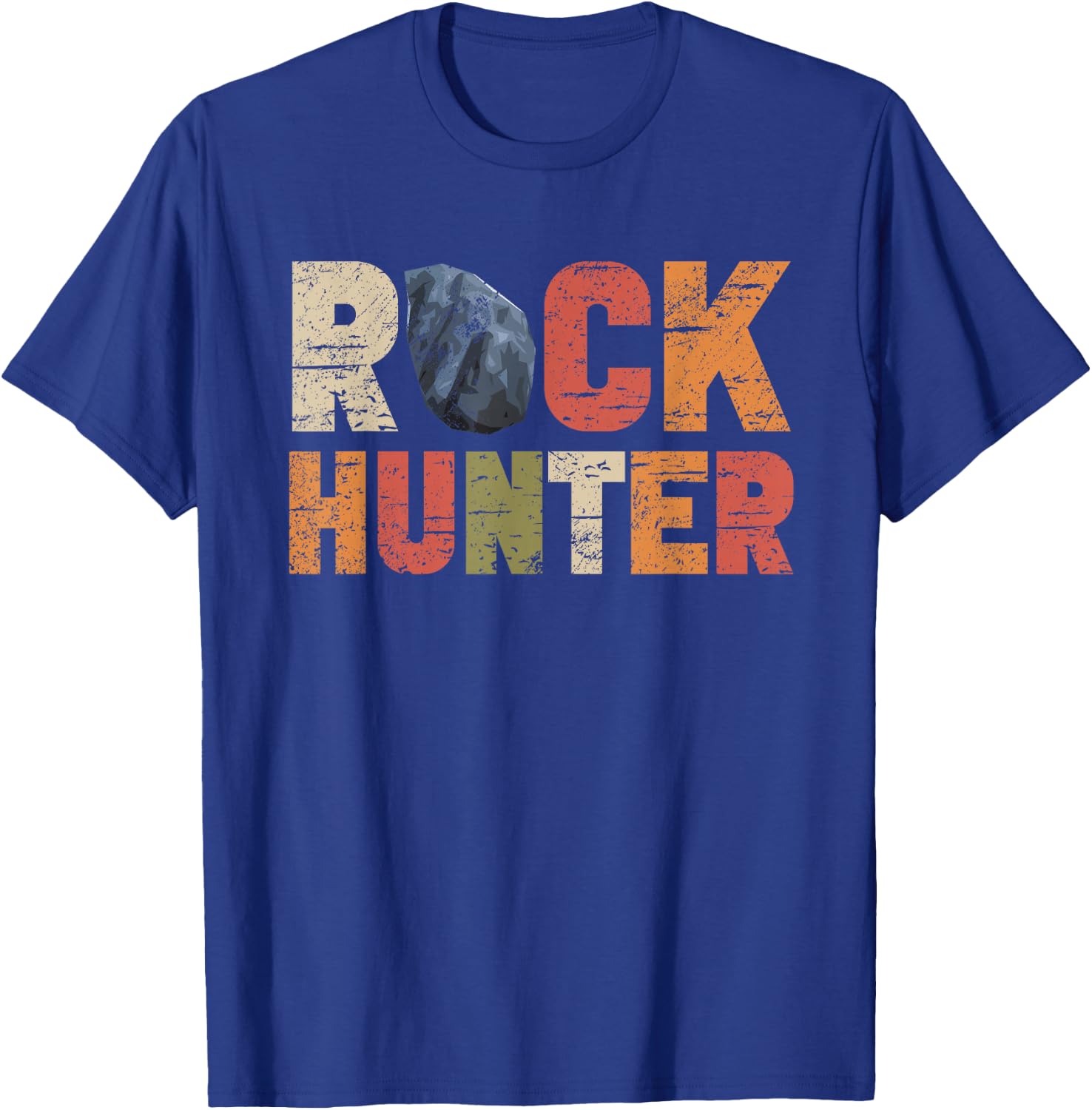 Rock Hunter Funny Rockhounding Petrology Geology Geode Lover T-Shirt - T-Shirt | Royal