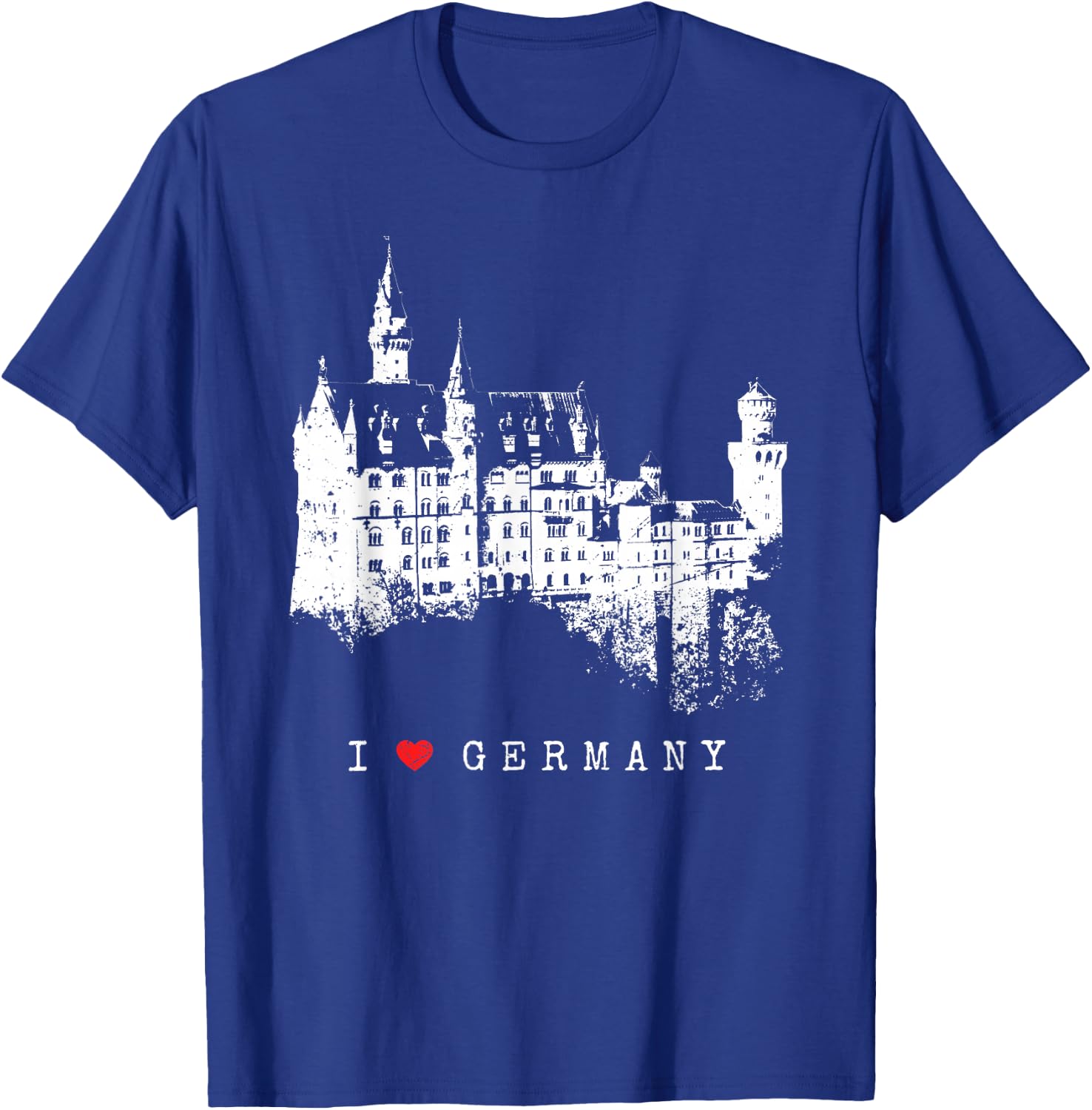 Neuschwanstein Castle Lover Vintage Bavaria I Love Germany T-Shirt - T-Shirt | Royal