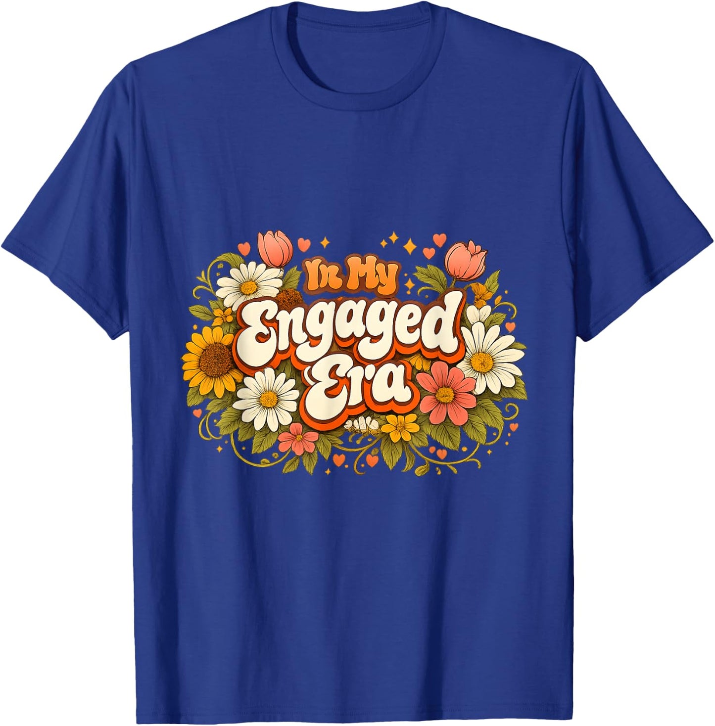 in My Engaged Era, Bridal Shower & Bachelorette Party, Women T-Shirt - T-Shirt | Royal