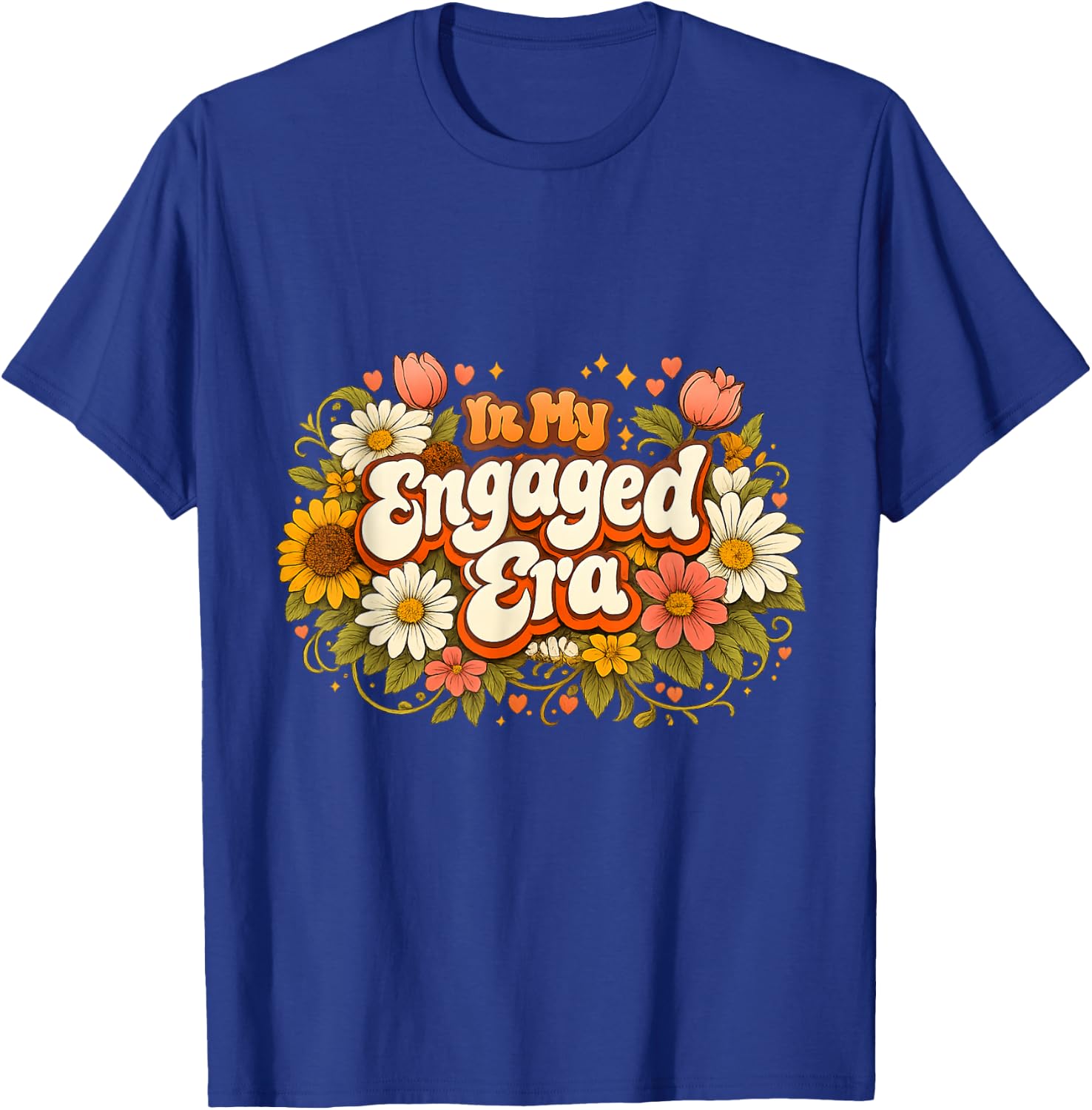in My Engaged Era, Bridal Shower & Bachelorette Party, Women T-Shirt - T-Shirt | Royal