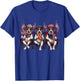 250 Years of Freedom Jack Russell Terrier Dog 1776-2026 4th T-Shirt - T-Shirt | Royal