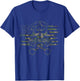 American Flag Camouflage Motorcycle Apparel - Motorcycle T-Shirt - T-Shirt | Royal