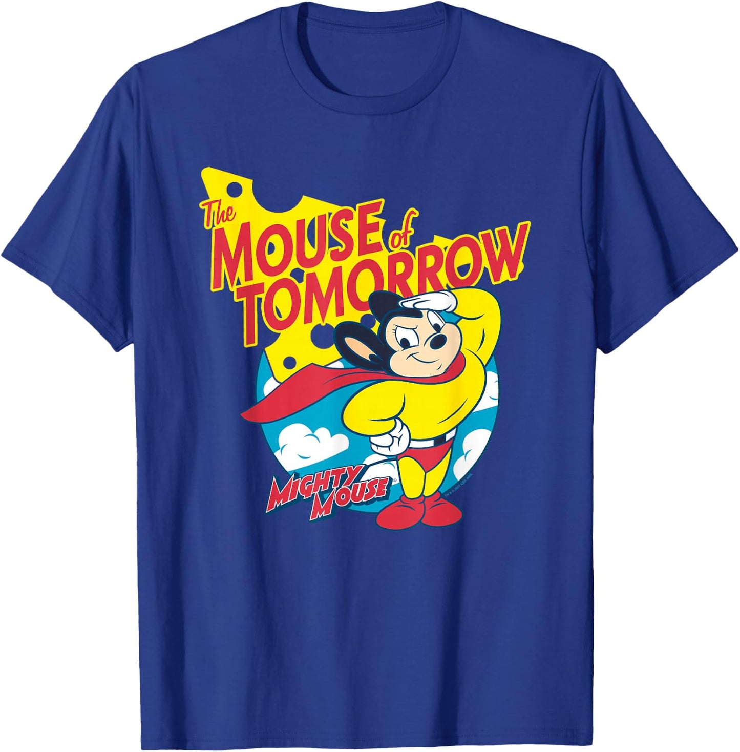 Mighty Mouse Mouse Of Tomorrow T-Shirt - T-Shirt | Royal