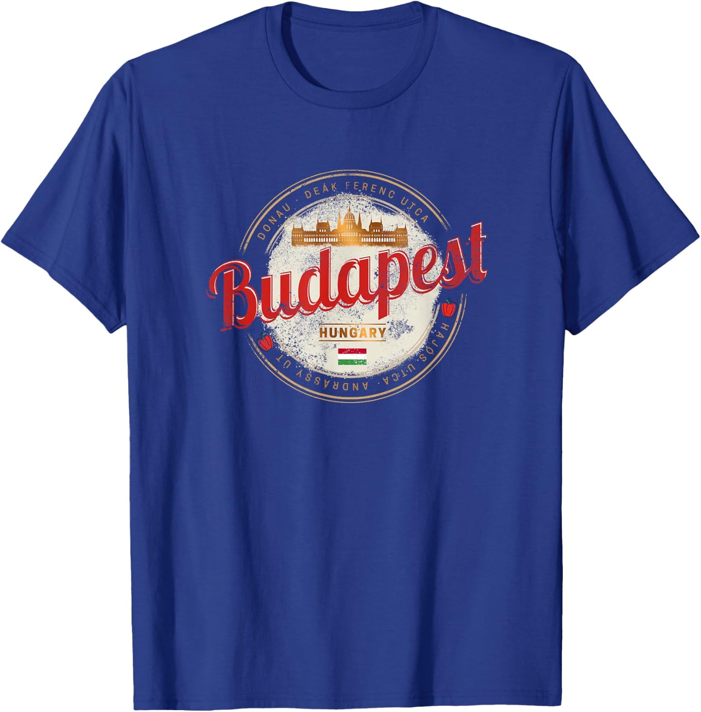 Budapest Design Hungary Vintage Parliament Souvenir T-Shirt - T-Shirt | Royal