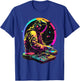 Retro Astronaut DJ, DJing in Space, EDM cool Graphic T-Shirt - T-Shirt | Royal