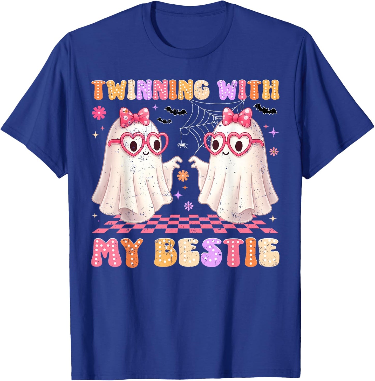 Twinning with My Bestie Cute Boo Halloween Costumes Women Gi T-Shirt - T-Shirt | Royal