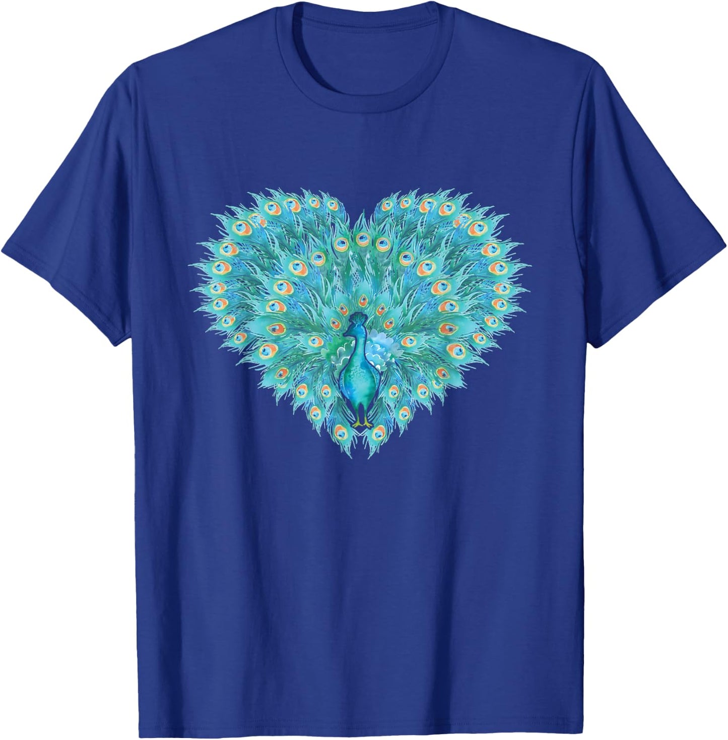 Decorative Peacock - Zookeeper Ornithologist Animal Lover T-Shirt - T-Shirt | Royal