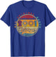 Vintage 2001 24th Birthday Gift 24 Years Old Men Women Retro T-Shirt - T-Shirt | Royal