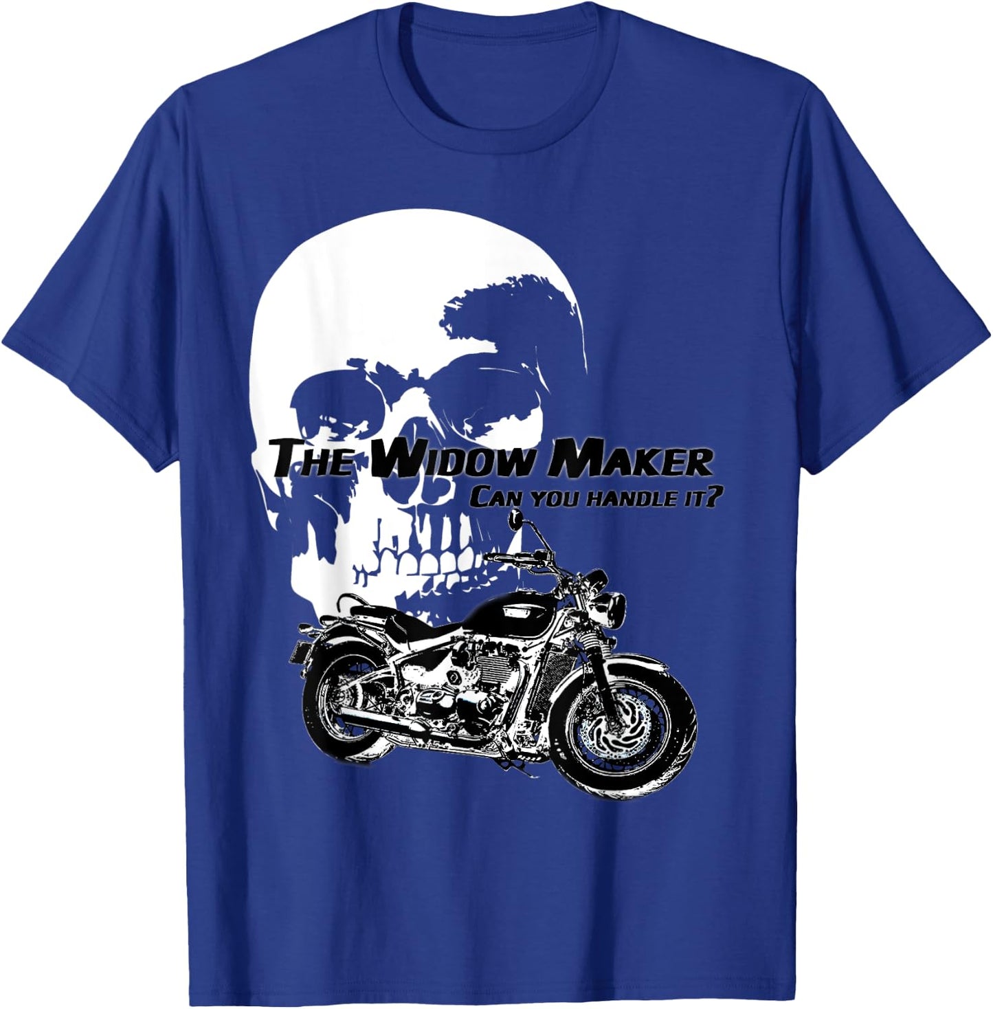 Motorcycle Design - The Widow Maker T-Shirt - T-Shirt | Royal