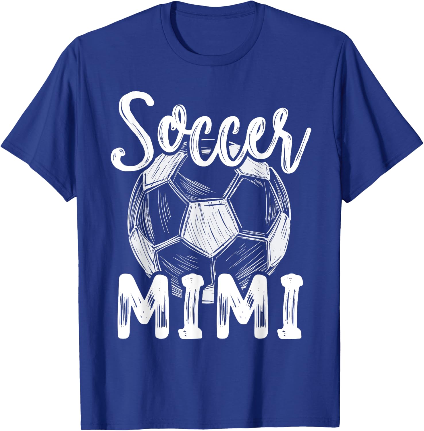 Soccer Mimi Women Family Matching Team Player Soccer Ball T-Shirt - T-Shirt | Royal