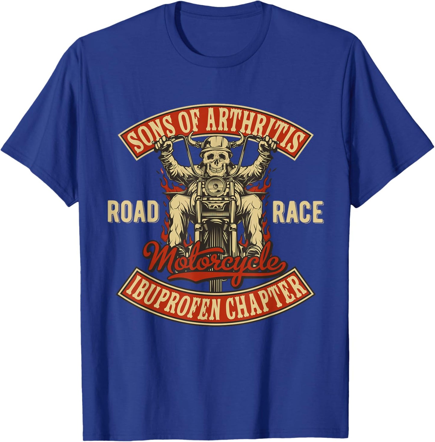 Arthritis Biker Motorcycle gang T-Shirt - T-Shirt | Royal