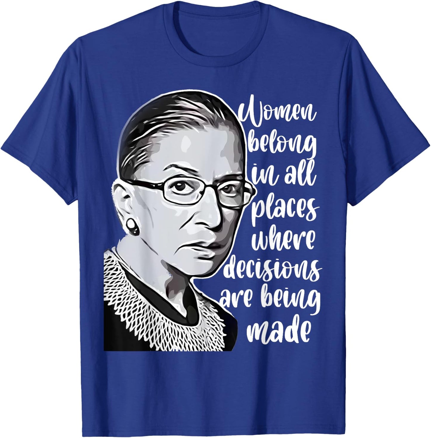 Vintage Ruth Bader Ginsburg RBG Gift T-Shirt - T-Shirt | Royal