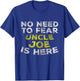 JOE Funny Uncle Gift Family Name Text T-Shirt - T-Shirt | Royal