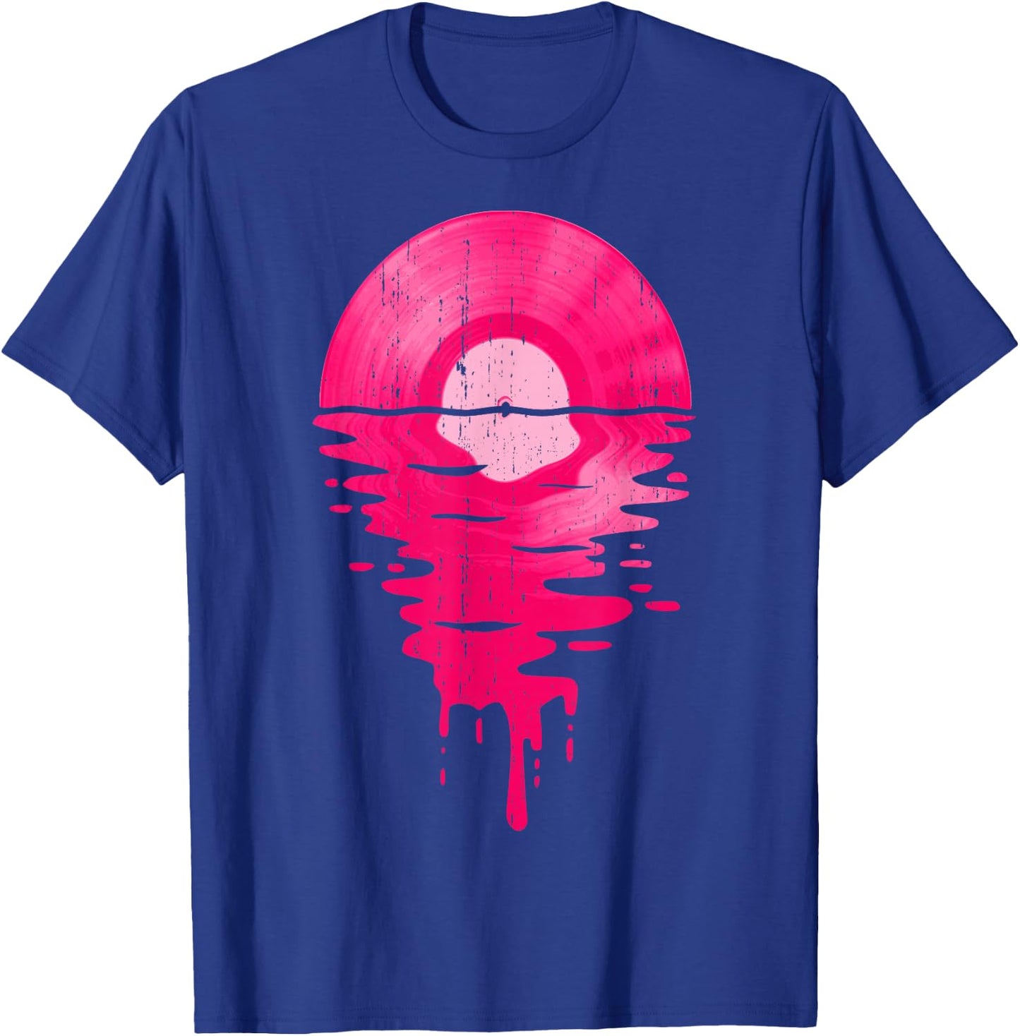 Vinyl Record Music LP Classic 80s Sunset T-Shirt - T-Shirt | Royal