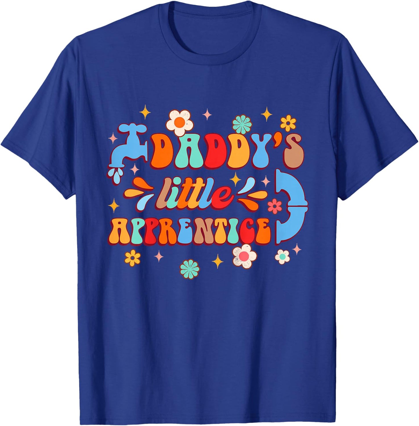 Future Plumber Baby Daddy & Me Daddy's Little Apprentice T-Shirt - T-Shirt | Royal