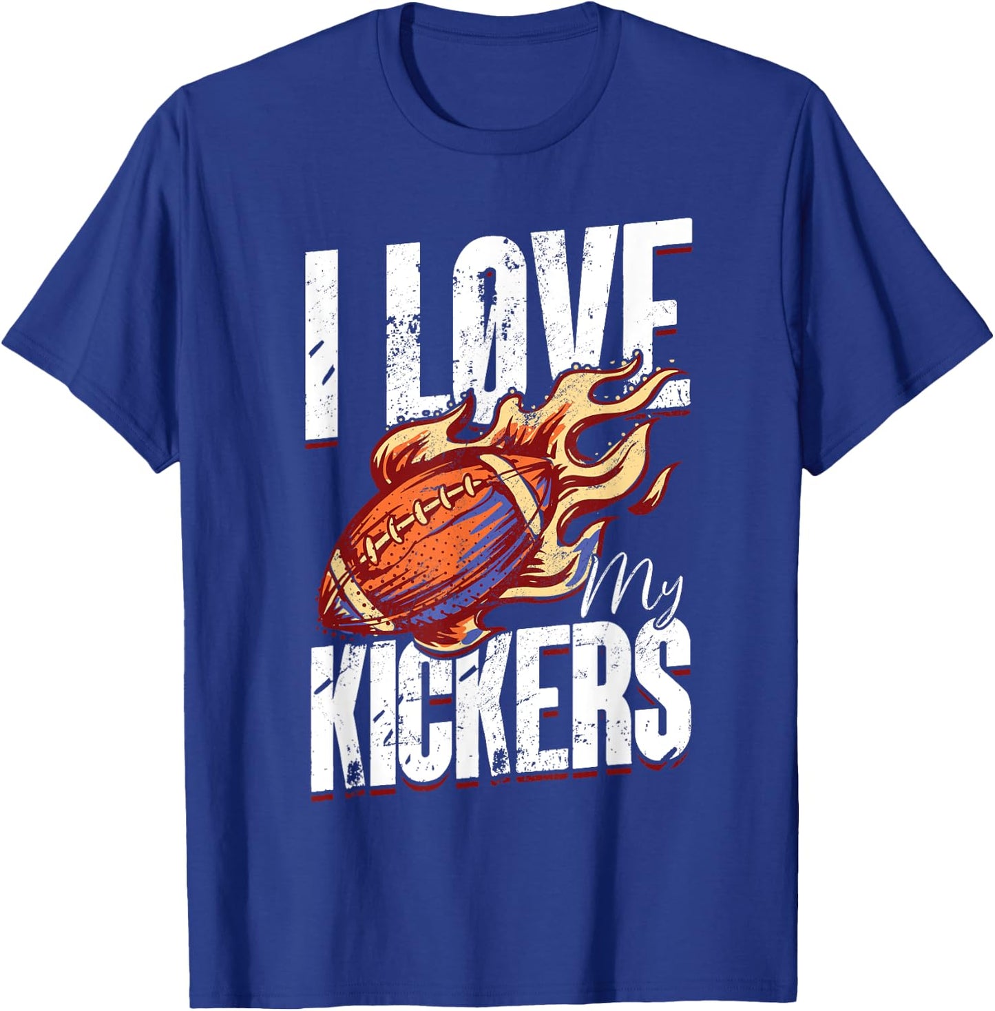 I Love My Kickers - Fantasy Football T-Shirt - T-Shirt | Royal