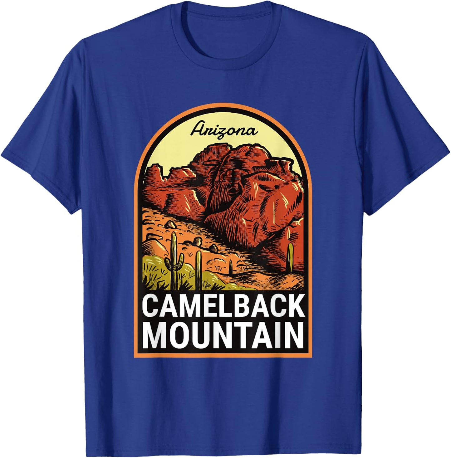 Camelback Mountain Arizona Vintage T-Shirt - T-Shirt | Royal