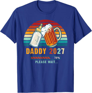 Soon to Be Daddy 2027 Going to Be A Dad T-Shirt - T-Shirt | Royal