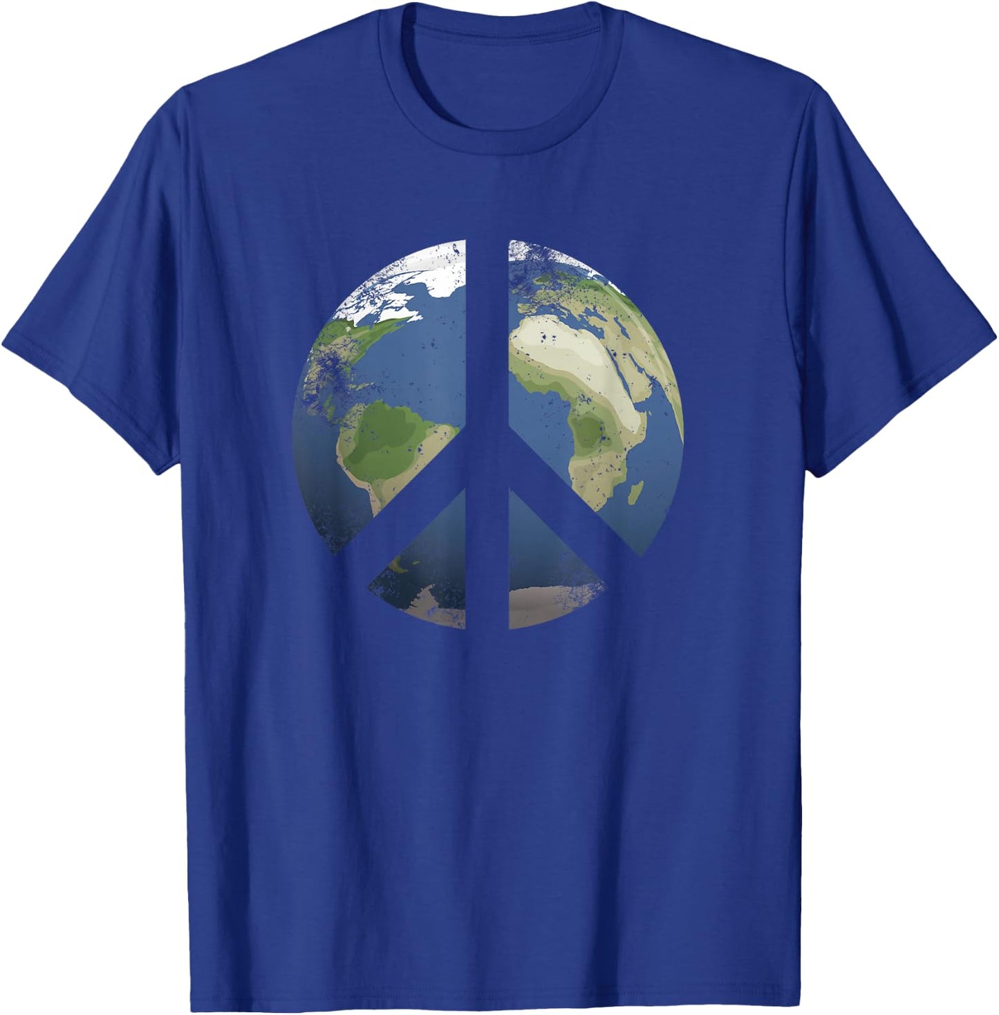 World Peace Earth Day Awareness Celebration Peace On Earth T-Shirt - T-Shirt | Royal
