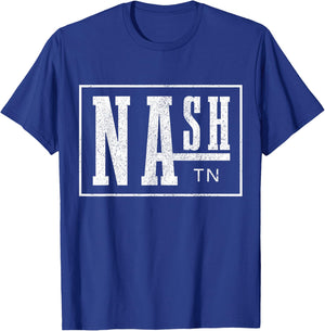 Nashville Tennessee Country Music City Vintage Nash TN T-Shirt - T-Shirt | Royal