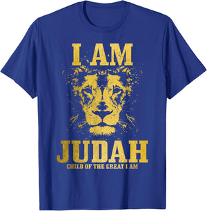 I Am Judah Child Of The Great Lion Israelite Israel Hebrew T-Shirt - T-Shirt | Royal