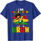I Am Black History Bruh Dabbing Kid Black History Month Boys T-Shirt - T-Shirt | Royal