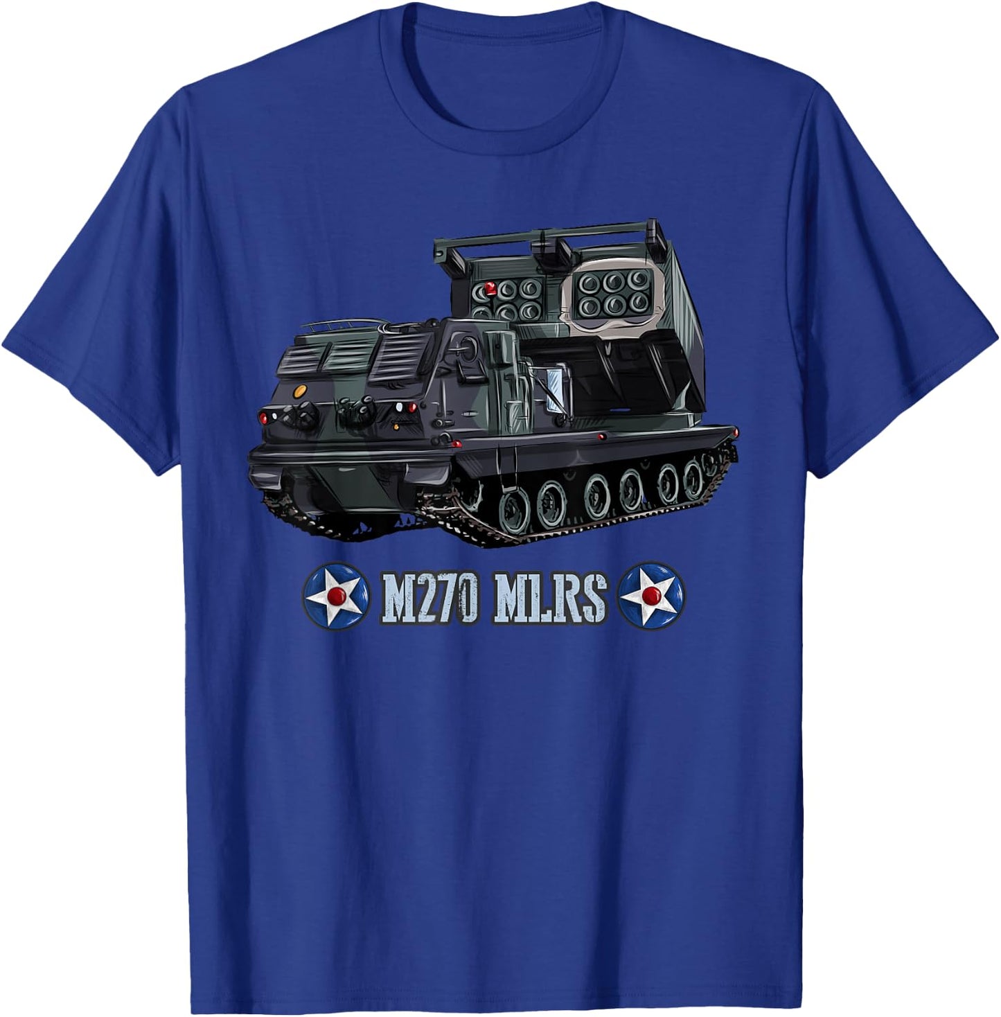 American Multi-Launch Missile System M270 T-Shirt - T-Shirt | Royal
