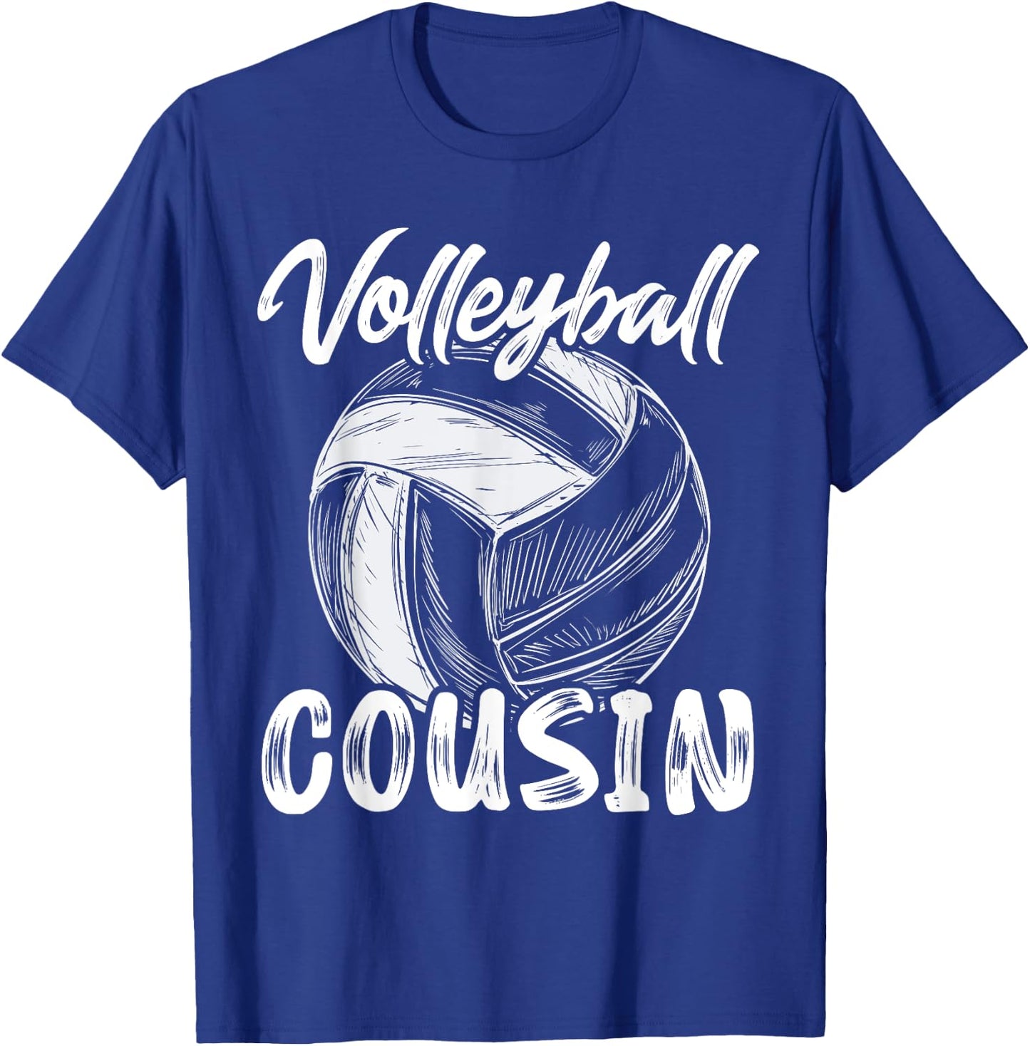 Volleyball Cousin Family Matching Volleyball Players T-Shirt - T-Shirt | Royal