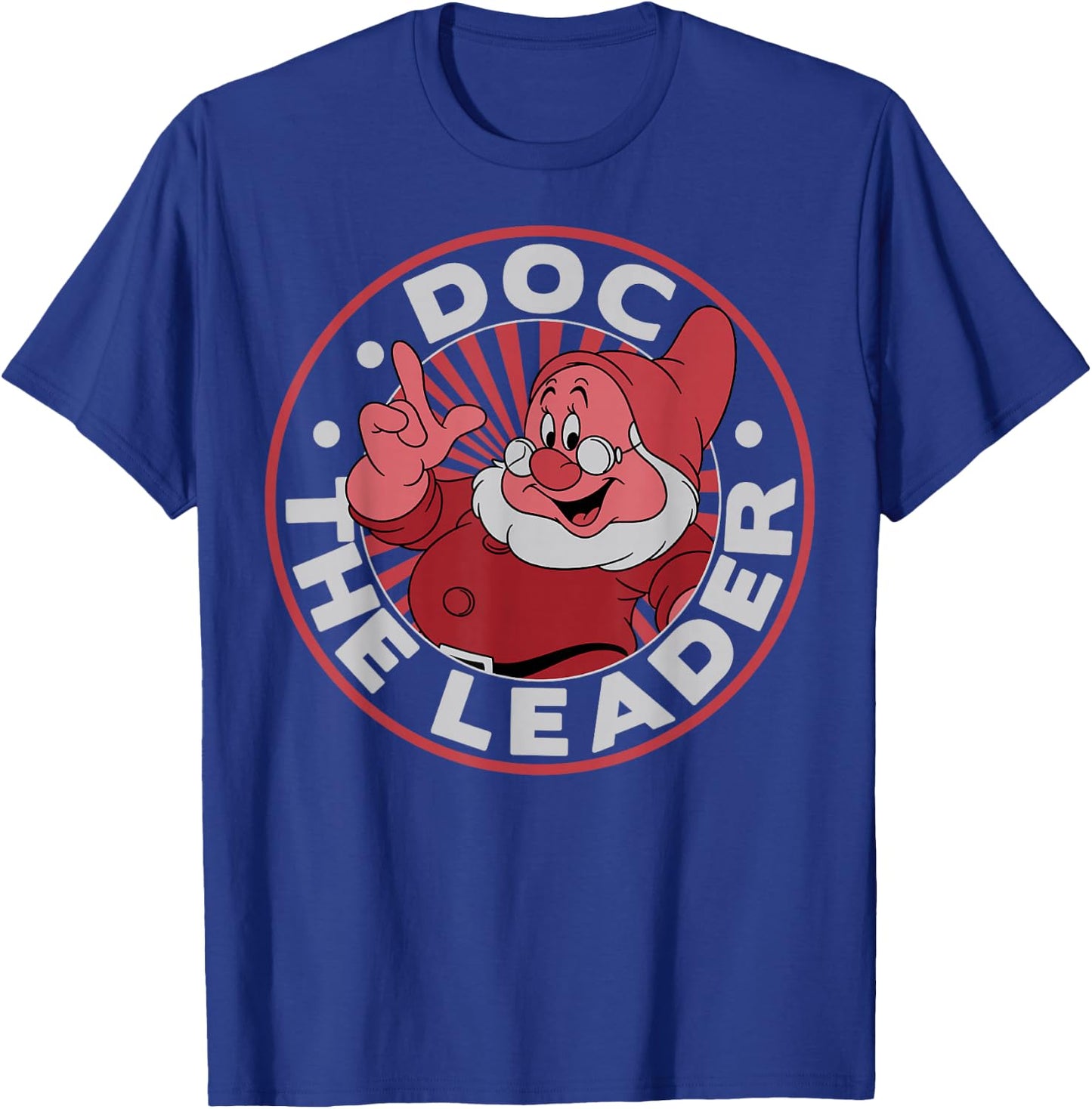 Disney Snow White Doc The Leader Circle Graphic T-Shirt - T-Shirt | Royal