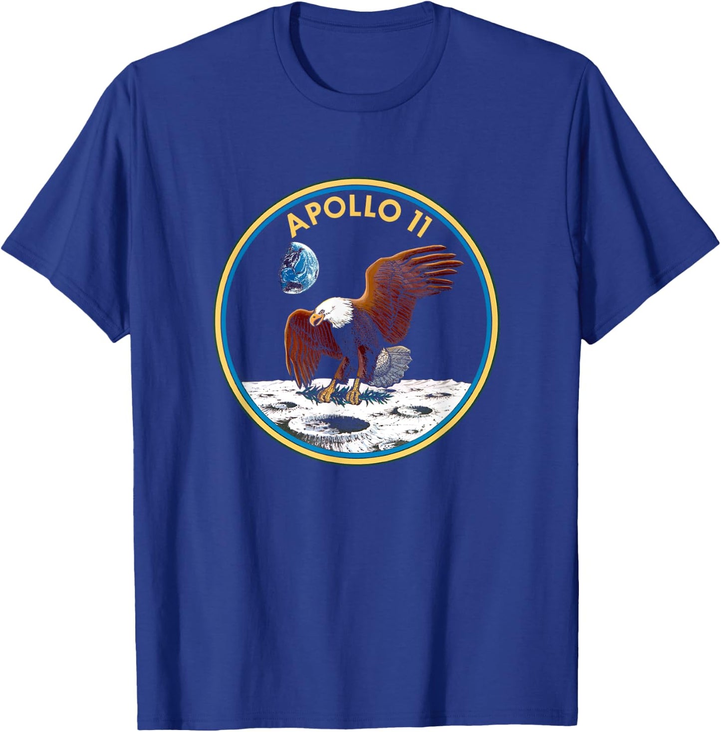 NASA Apollo 11 Mission Badge T-Shirt - T-Shirt | Royal