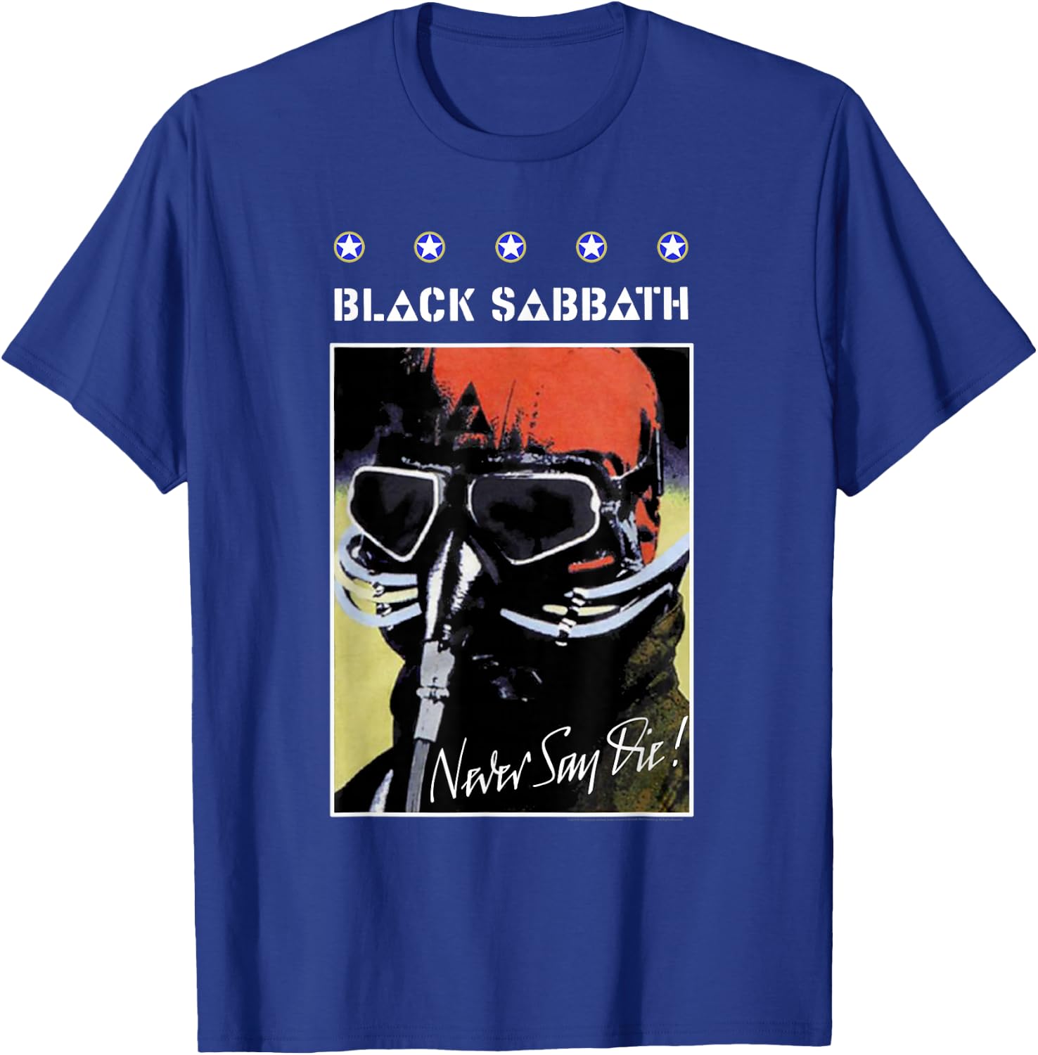 Black Sabbath Official Never Say Die Poster T-Shirt - T-Shirt | Royal