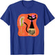 Hawaiian Hula Cat with Tropical Tiki Bird and Hibiscus Flowe T-Shirt - T-Shirt | Royal