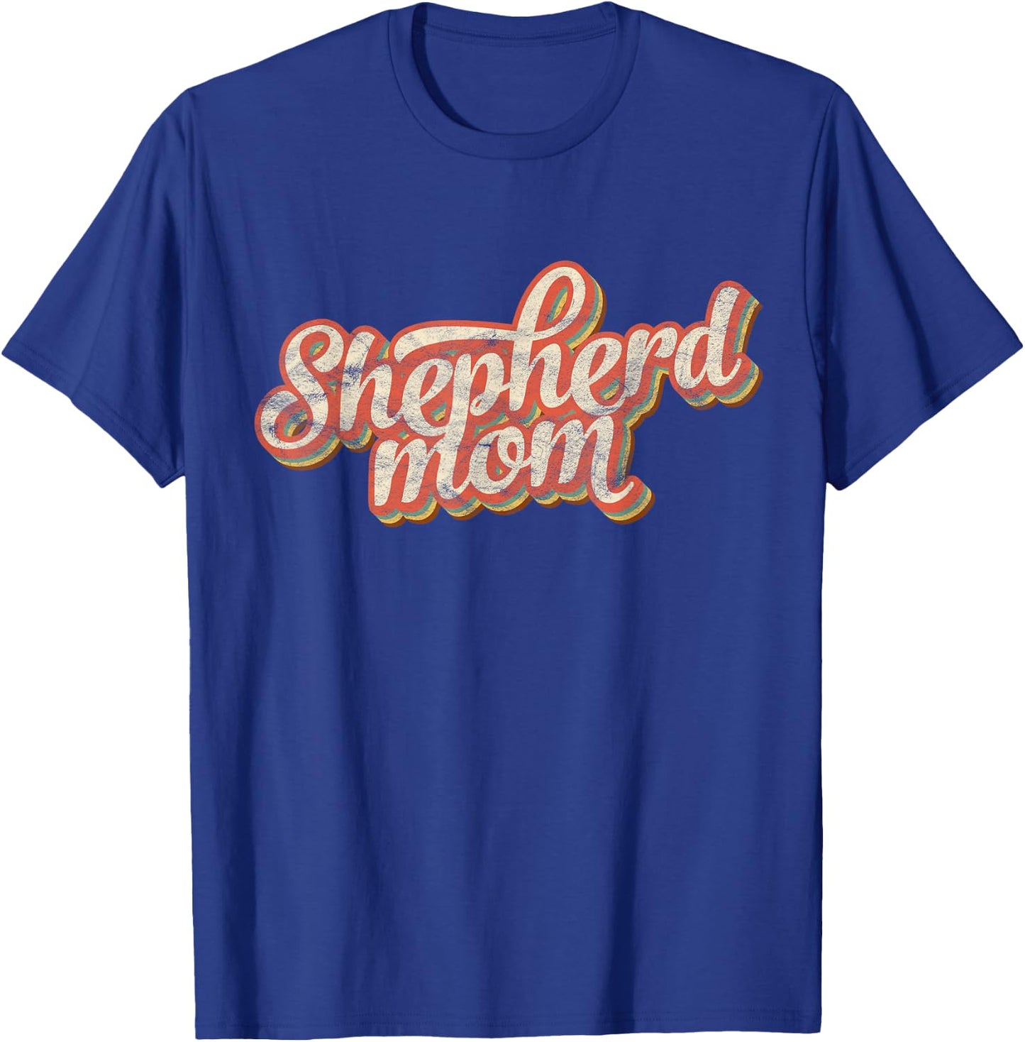 Vintage German Shepherd Mom Gift Dog Lover Pet Shepard Mama T-Shirt - T-Shirt | Royal
