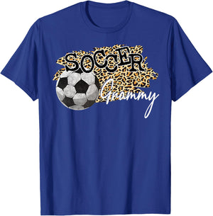 Soccer Grammy Leopard - Soccer Grammy T-Shirt - T-Shirt | Royal