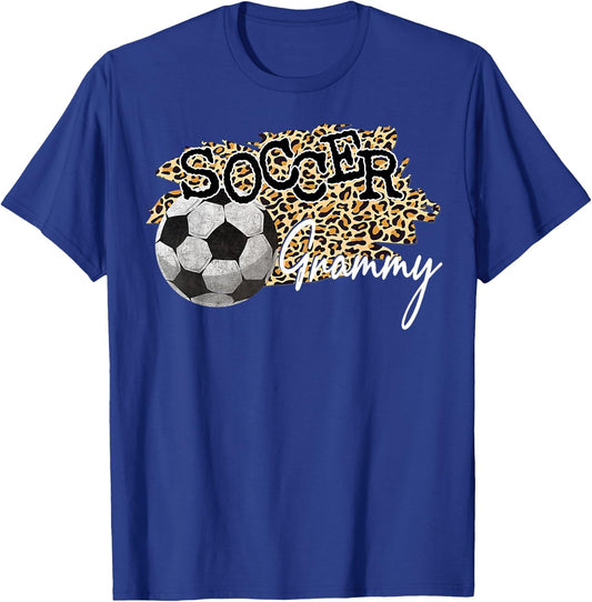 Soccer Grammy Leopard - Soccer Grammy T-Shirt - T-Shirt | Royal