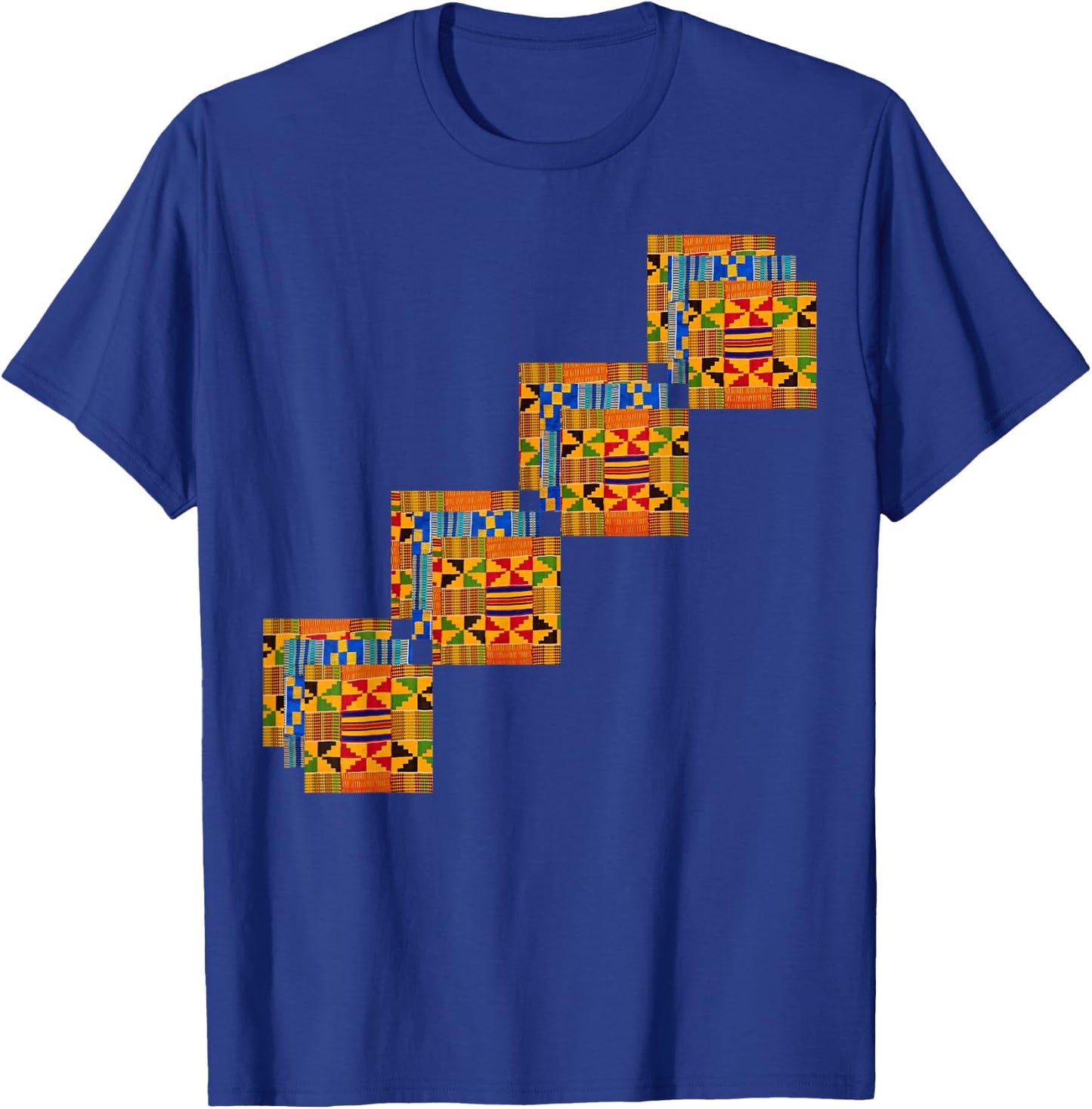 Traditional African Dashiki, Kente inspired Illustration T-Shirt - T-Shirt | Royal
