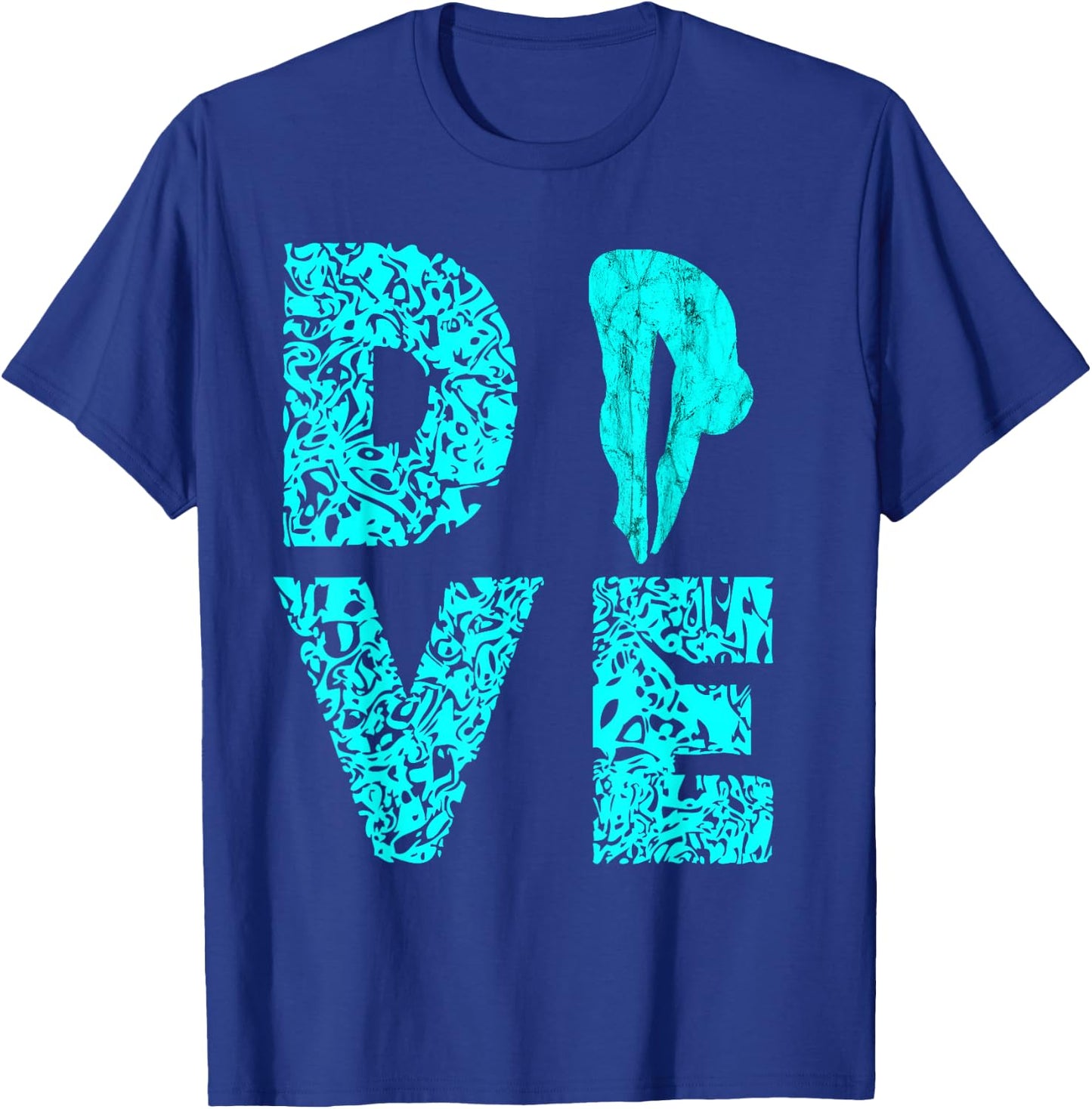 Springboard Diving Water Platform Diver Springboard Dive T-Shirt - T-Shirt | Royal