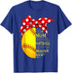 Funny Softball Gift Mom Women Pitcher Catcher Girls Lovers T-Shirt - T-Shirt | Royal