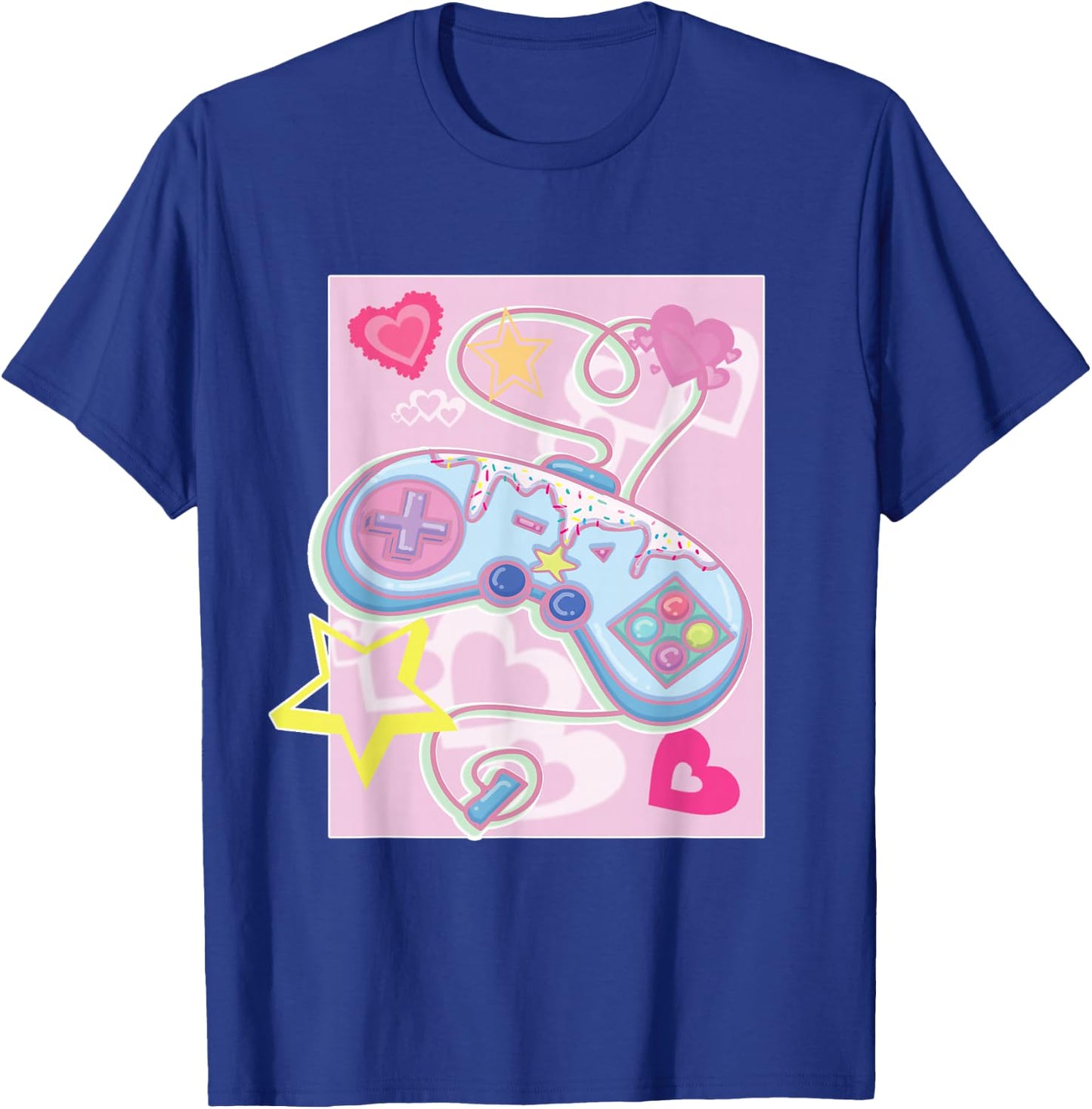 Kawaii Gamer Girl Game Controller T-Shirt - T-Shirt | Royal
