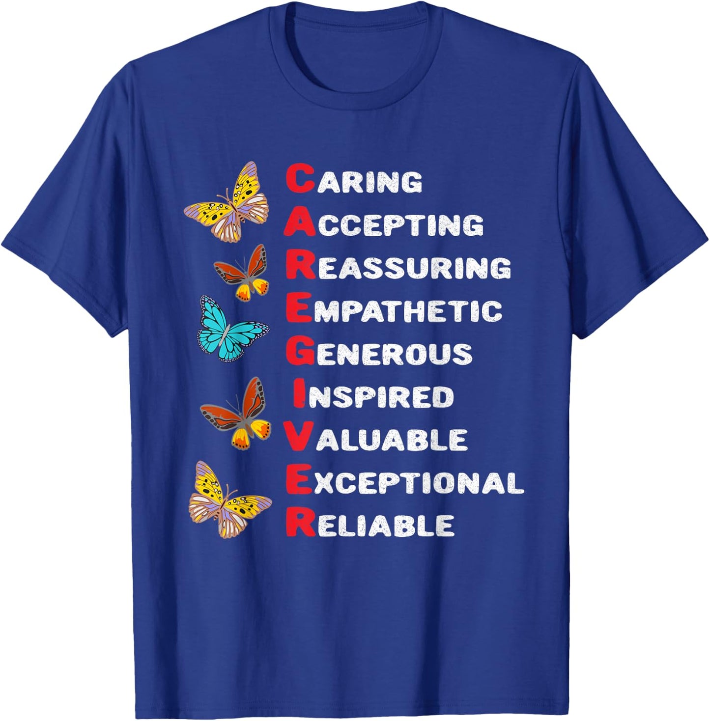 Patient Care Assistant Home Health Worker Caregiver T-Shirt - T-Shirt | Royal