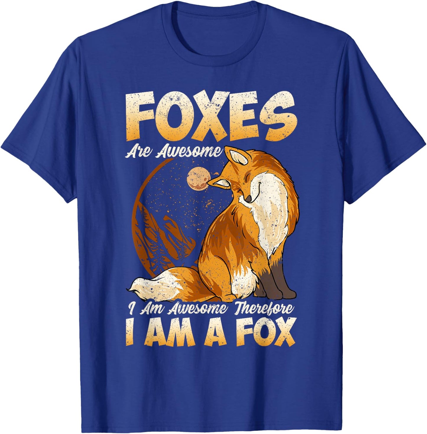 Fox Shirt Foxes Are Awesome Cute Fox Shirt Kids Girls Boys T-Shirt - T-Shirt | Royal