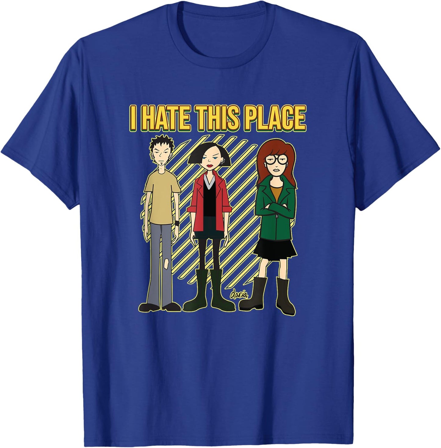 Mademark x Daria - I Hate This Place T-Shirt - T-Shirt | Royal