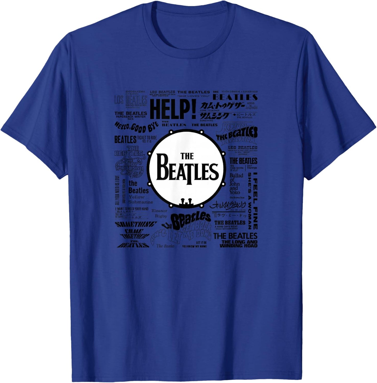 The Beatles - Beatles Singles World Art T-Shirt - T-Shirt | Royal