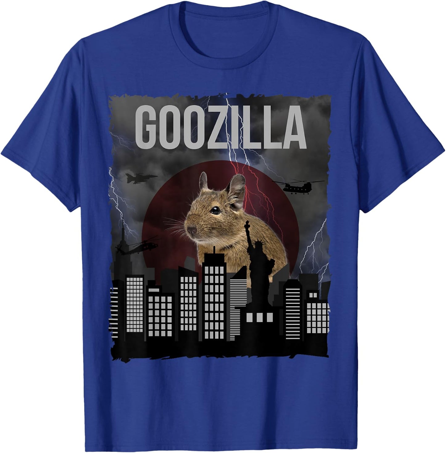 GOOZILLA | Funny Degu Saying | Octodon Degus Accessory T-Shirt - T-Shirt | Royal