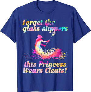 Girls Lacrosse Hippie Tie Dye Colorful Rainbow Design Gift T-Shirt - T-Shirt | Royal
