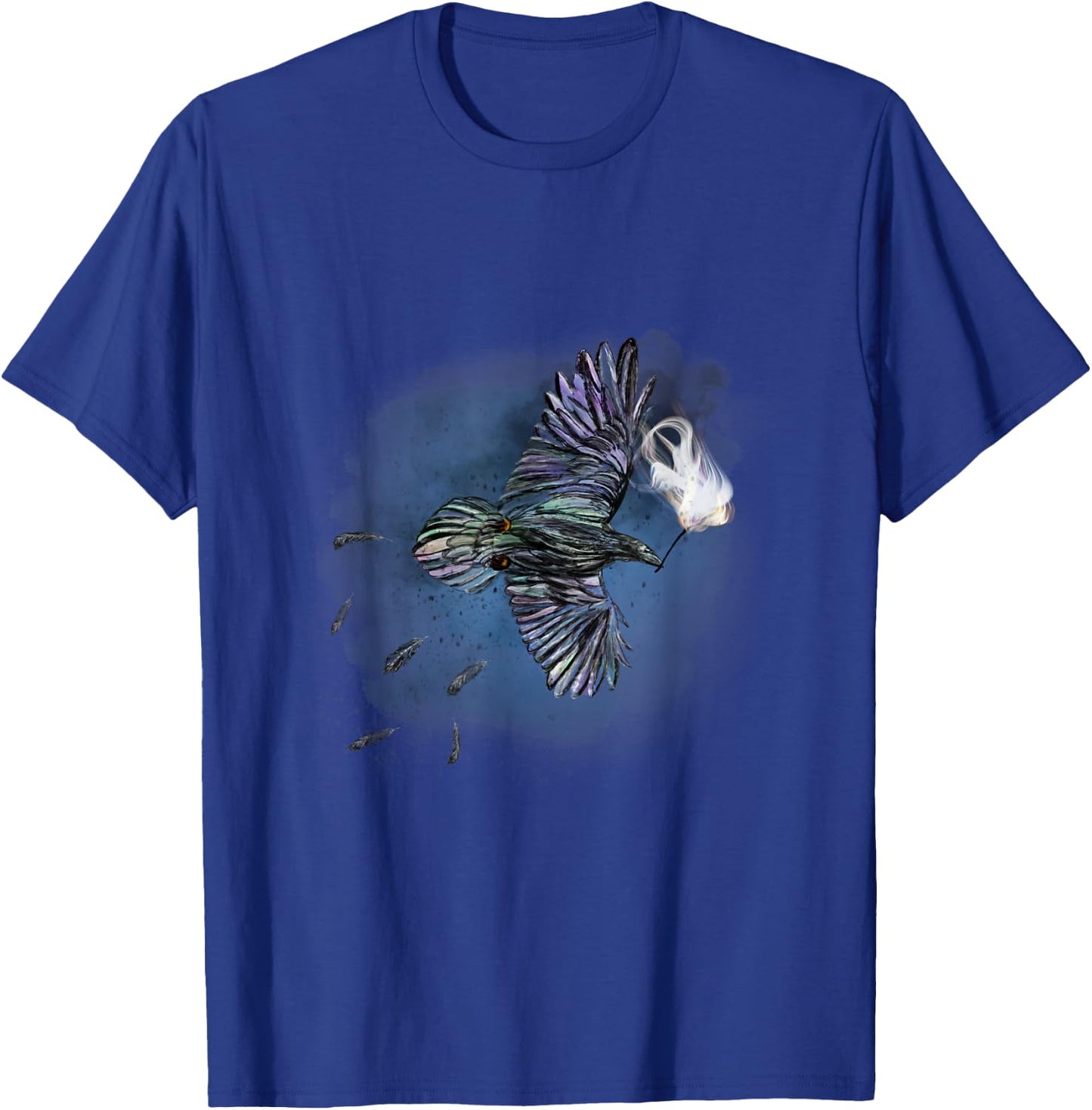 Rainbow Crow Carrying the Gift of Fire (Watercolor) T-Shirt - T-Shirt | Royal