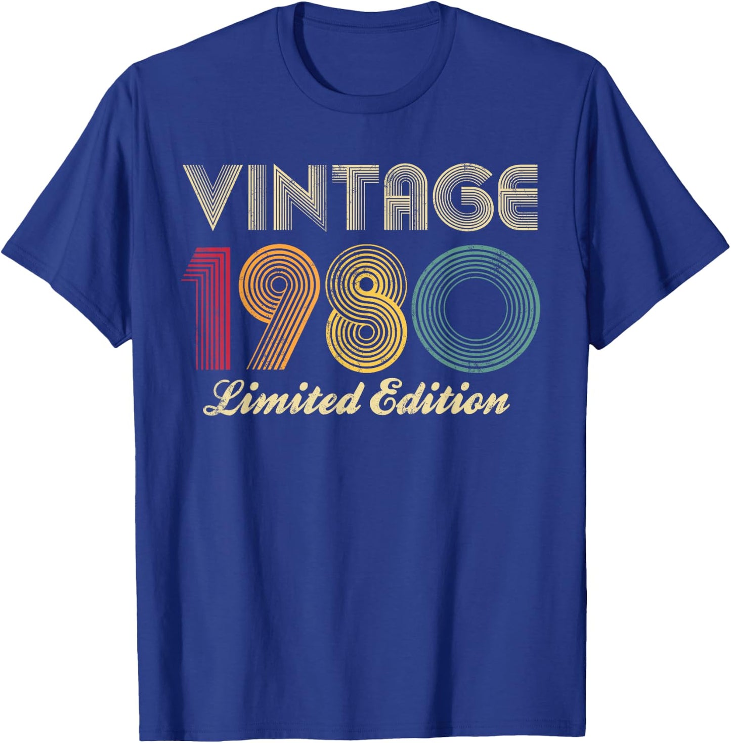 1980 45th Birthday Vintage Limited Edition 45 Years Old T-Shirt - T-Shirt | Royal
